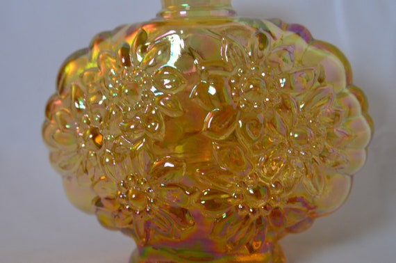 Fenton Carnival Glass Iridescent Yellow Marigold … - image 8