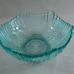 Fenton Aqua Crest Art Glass Bon Bon Bowl Vintage Milk Glass Bowl Blue -  Ruby Lane