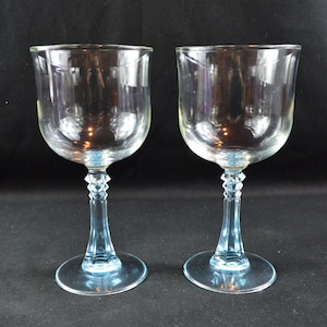 Crystal D&#39;Arques Durand Aqua Stem Crystal Wine Glasses, set of 2