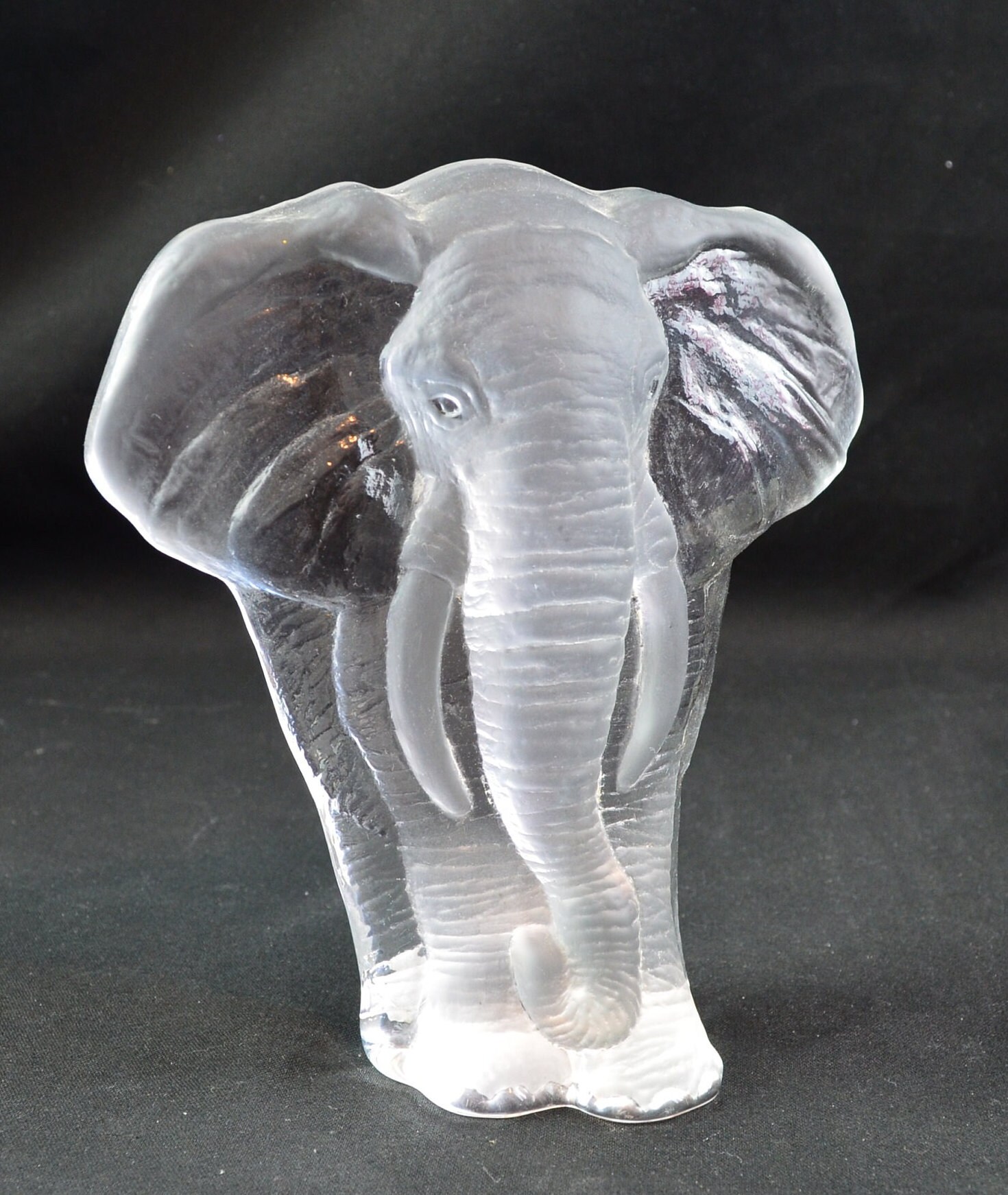 【elephant.m】ガラスナギット Mats Jonasson Crystal Royal Krona Elephant 6