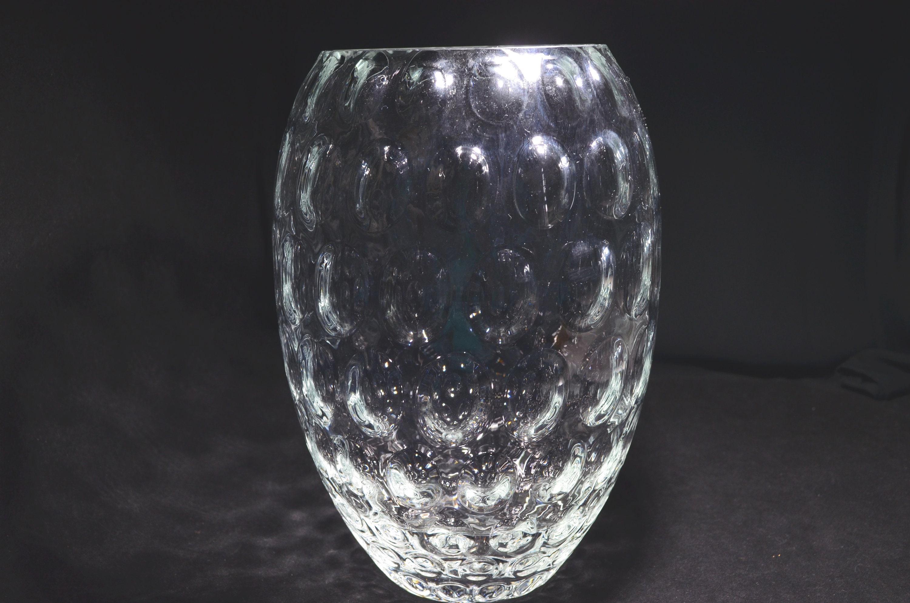 クリスタルクーゲル花瓶：ボヘミアのクリムチガラス製とされる - Etsy 日本