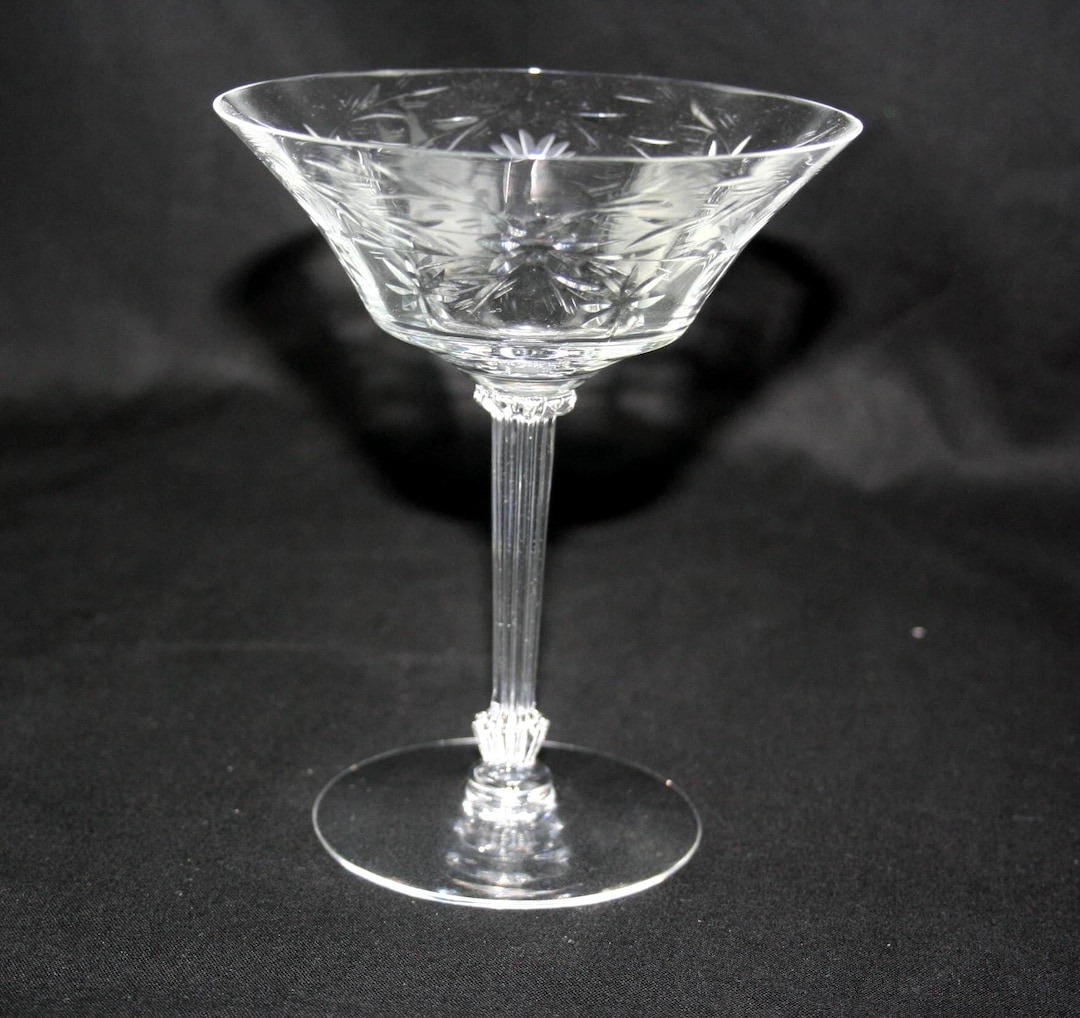 Vintage Tiffin Franciscan Crystal Champagne/sherbet Goblets
