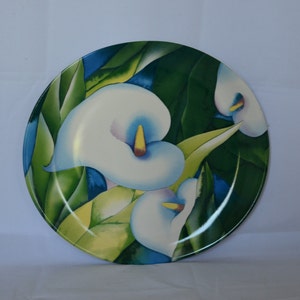 Sango Obsession 4878 Calla Lillies Modernist 11&quot; Plate