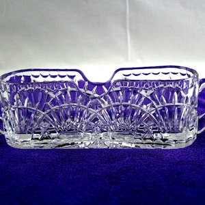 Shannon-Godinger Cut Lead Crystal Silverware Holder/Caddy (Sold Individually, 3 Initially Available).