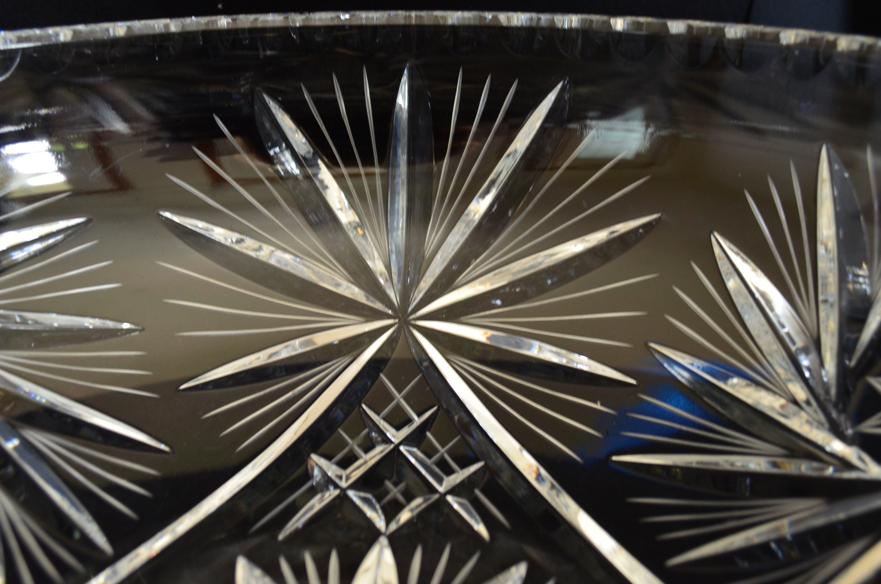 クリスタルガラス カットボウル 星形模様 クリスタルガラス カットボウル 星形模様 カットガラス ボウル