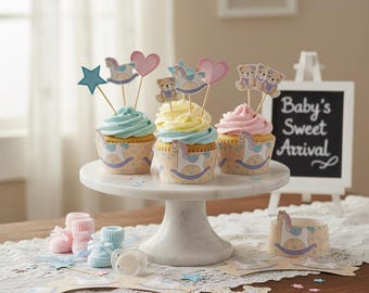 Rocking Horse Cupcake Wrappers