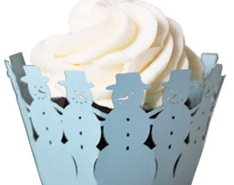 Snowman Cupcake Wrappers