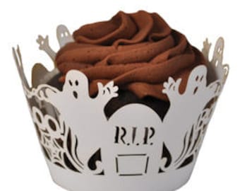 Ghost Cupcake Wrappers