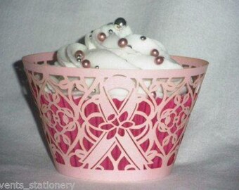 Pink Ribbon Cancer Support Cupcake Wrappers