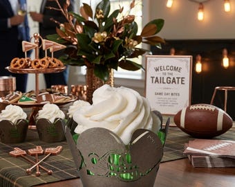 NFL Helmet Cupcake Wrappers