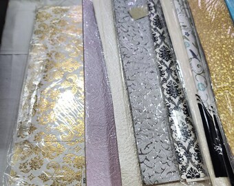 50 fogli x A4 di carta fantasia goffrata, fantasia, stampata, chiffon