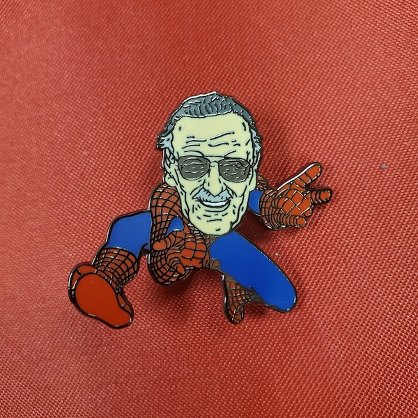 Stan Lee Spiderman Enamel Pin