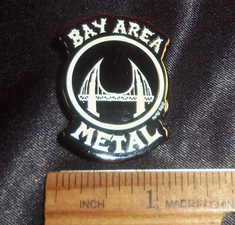 Bay Area Metal Enamel Pin Glow in the dark