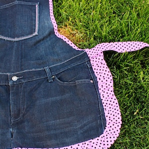 Farm Girl Recycled Denim Apron PDF DOWNLOADABLE Pattern image 7