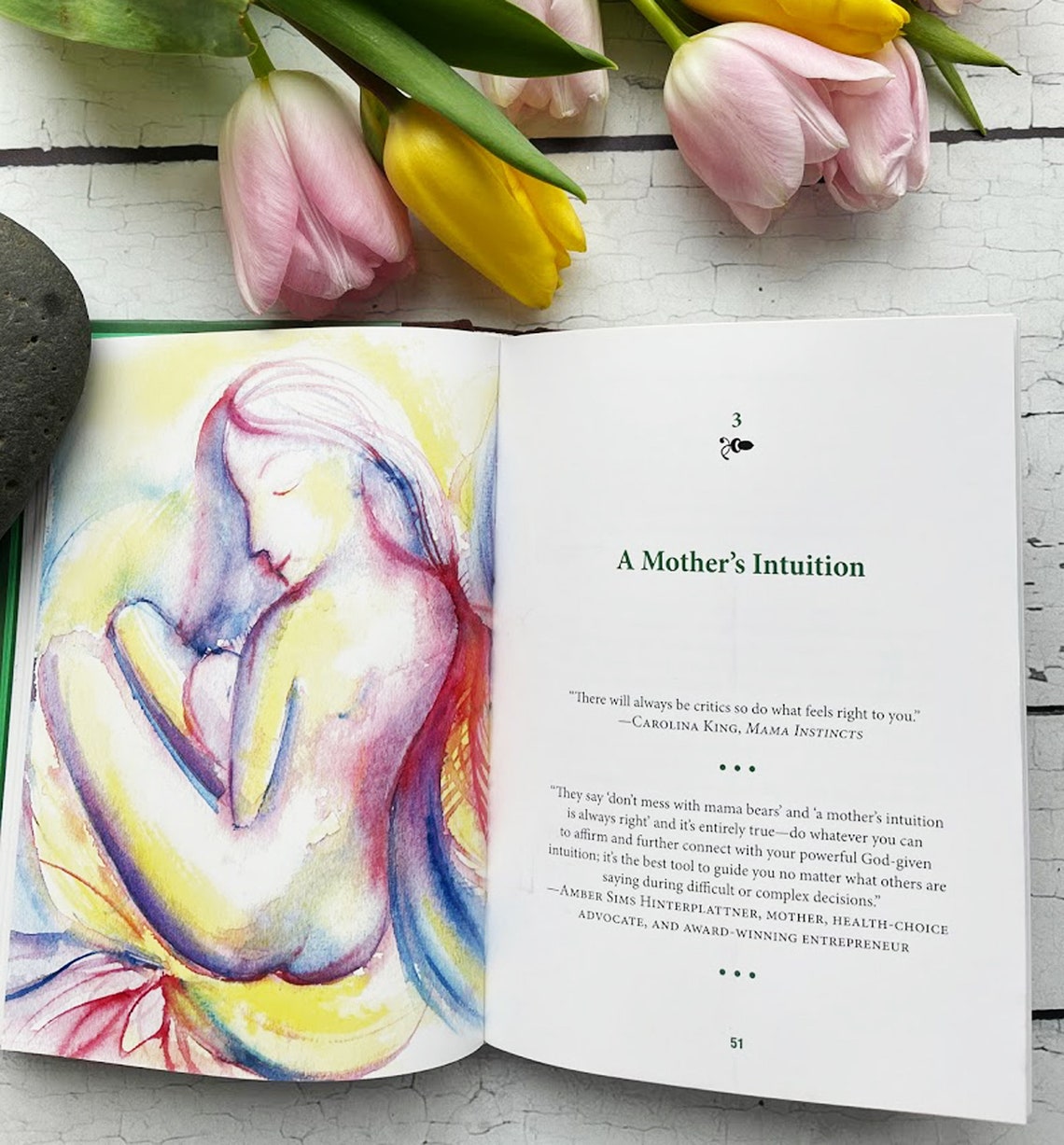 Signed Copy of Little Green Book of Mothers' Wisdom Quote