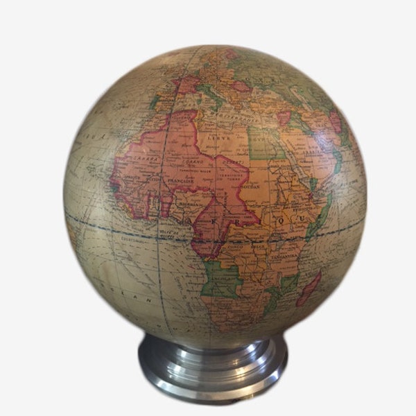 Mappemonde / Globe terrestre Girard Barrère et Thomas