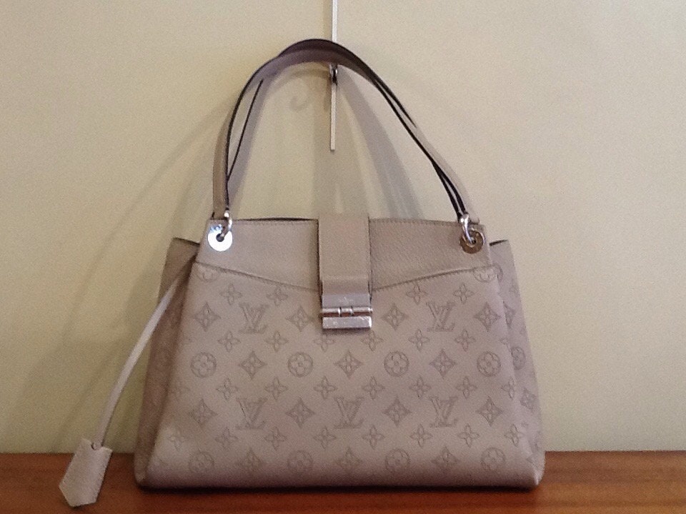 Louis Vuitton Tote Sevres Monogram Mahina Galet in Calfskin with  Silver-tone - US