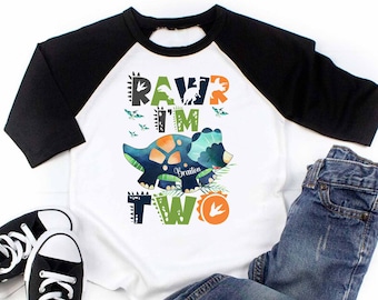Dinosaur Birthday shirt, Dinosaur personalized birthday shirt, Dino birthday shirt, Dinosaur family matching shirts, t-rex birthday boy dino