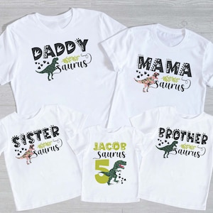 MamaSaurus shirt, Matching Family dinosaur shirts, dinosaur birthday shirt, Dinosaur party, Family Saurus shirts, Dinosaur Family, t-rex 781