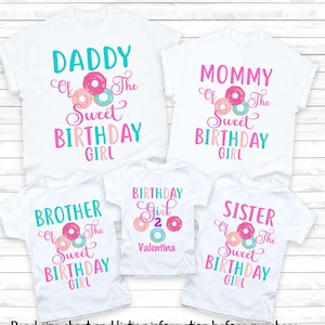 Donut Birthday Shirt, 2nd Birthday Shirt, Two Sweet Donut Birthday T Shirt, Second Birthday Shirt, Donut Birthday, girl Birthday Shirt 7-71