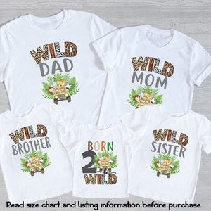 Born to be wild safari animals birthday shirt, jungle zoo 2nd second birthday safari shirt, two wild birthday, two wild shirt, 2nd birthday