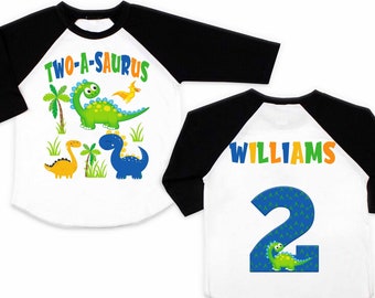 Dinosaur Birthday shirt, Dinosaur personalized birthday shirt, Dino birthday shirt, Dinosaur family matching shirts, t-rex birthday boy 212