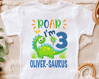 Dinosaur birthday shirt, dino birthday shirt, personalized dinosaur birthday , a-saurus, dinosaur party, dinosaur girl shirt, dino t-rex 155