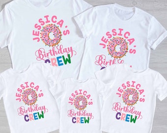 Donut family Birthday Shirt, donut Birthday girl Shirt, Donut Birthday crew Shirts, donut birthday crew, birthday girl, birthday crew shirts