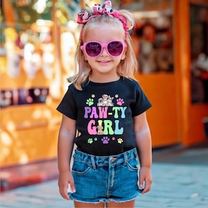 Pawty puppy birthday shirt, birthday girl let&#39;s paw-ty, puppy birthday, dog birthday, puppy party, dog birthday party, pawty shirt, 249