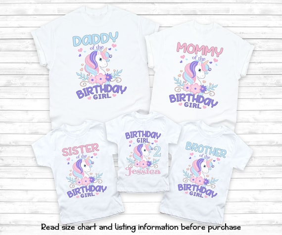 Matching Unicorn Sister Shirt , Sister Of The Birthday Girl Matching Unicorn Sister Shirt , Sister Of The Birthday Girl