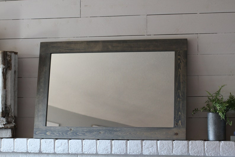 Large Wood Mirror Farmhouse Bathroom Farmhouse Mirror Wood Bathroom