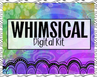 Whimsical Printable Junk Journal and Papercraft Bundle