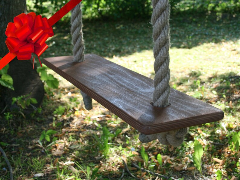 Rustic swing 2.3 feet 70 cm wide 6.666 feet long rope Etsy