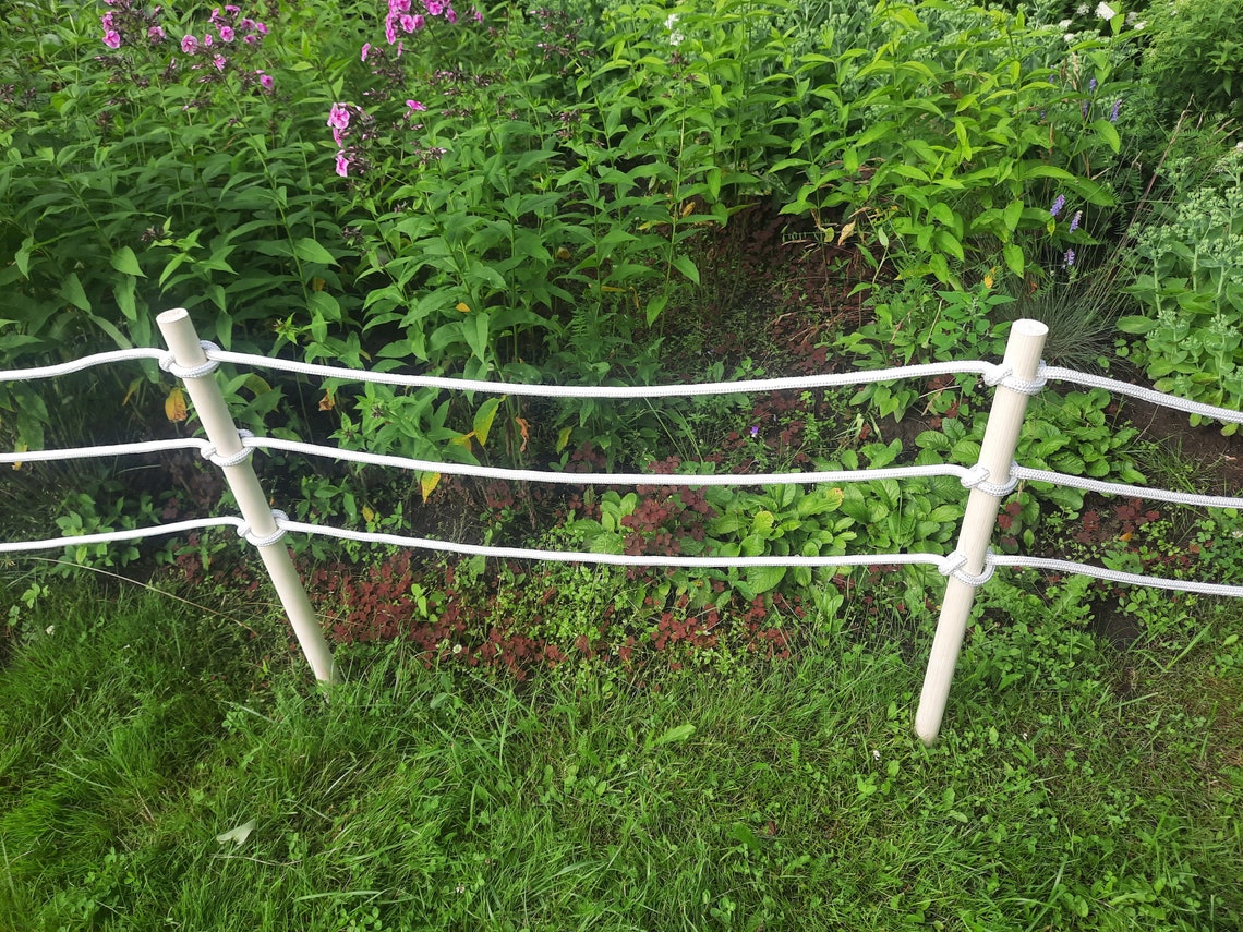 Decorative Rope Fence for Gardens, Parks and Backyards, 3.3 100 Feet