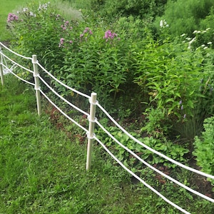 Decorative Rope Fence for Gardens, Parks and Backyards: Custom Length ...