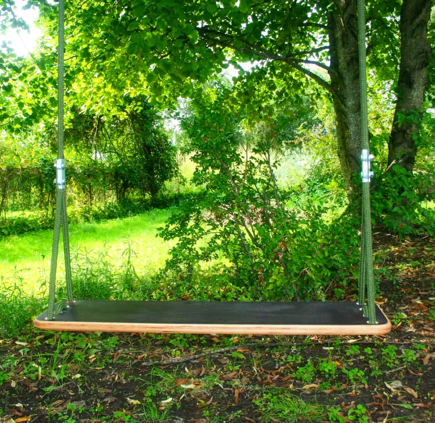 Large plywood swing for 2 people, 3.3 feet wide (1 m) wide