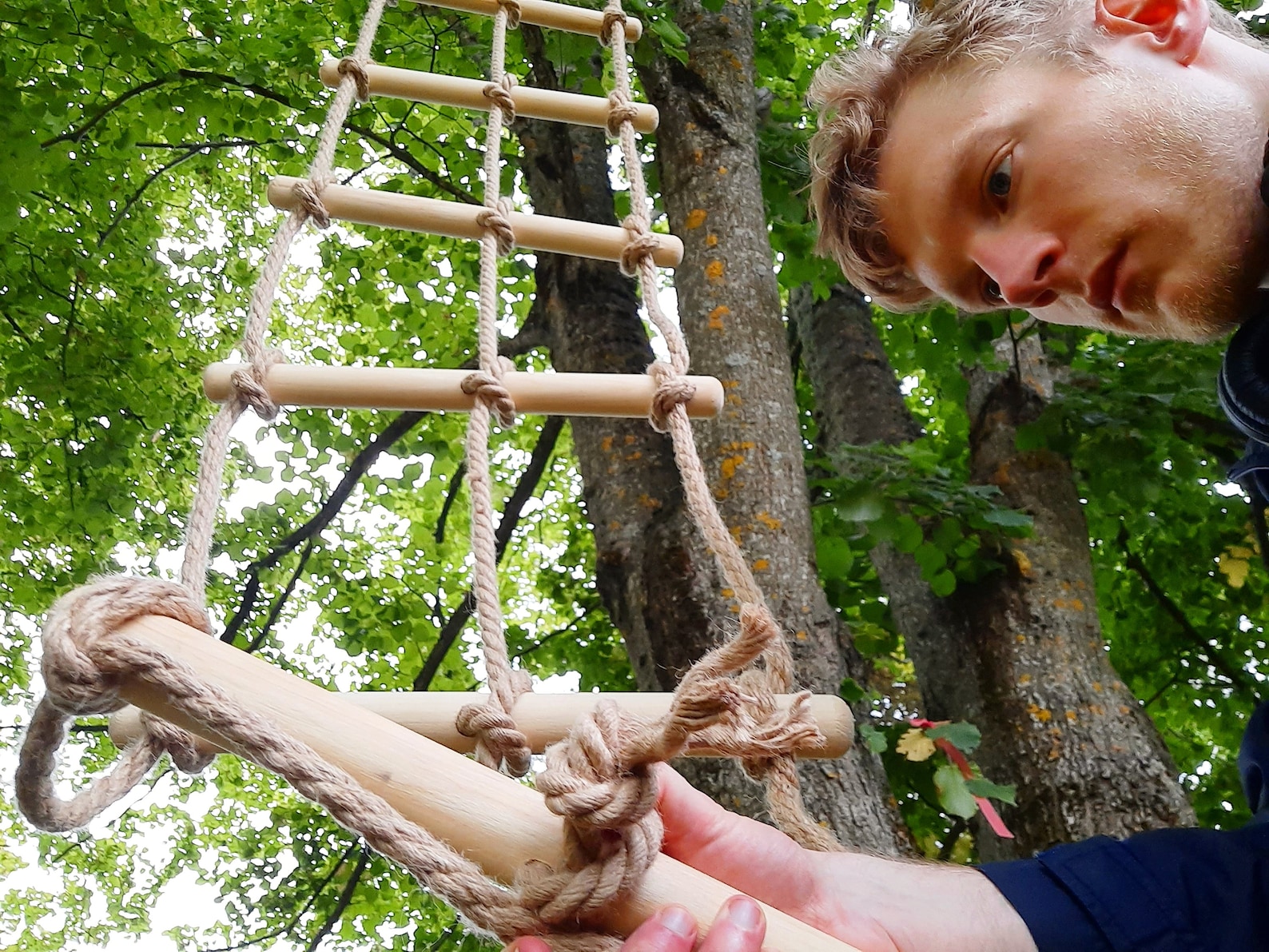 Climbing Rope Ladder, Tree House Ladder, Garden Accessory, Long Rope ...