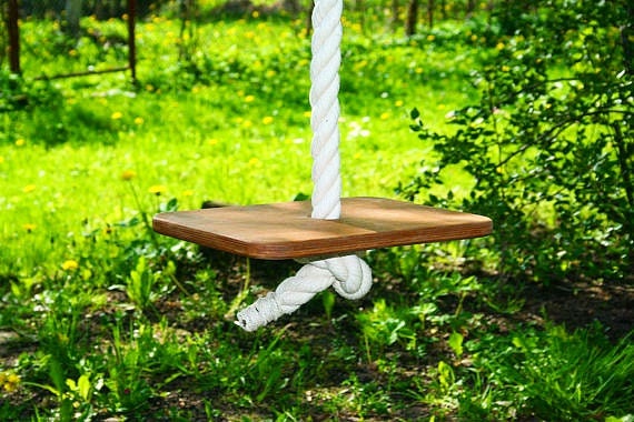 Rope Swing, 6.6-66 Feet 2-20m Long, 1.2 Inch 3 Cm Thick Cotton Rope, Large  Plywood Seat, Adult Sized Large Swing, Multiple Color Option -  Ireland