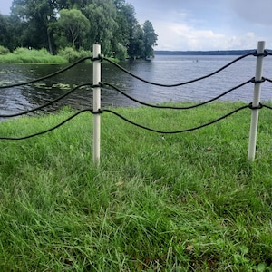Decorative Rope Fence for Gardens, Parks and Backyards: Custom Length ...