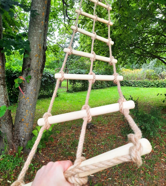 Climbing Rope Ladder, Tree House Ladder, Garden Accessory, Long Rope Ladder,  3-30 Feet 1-10m Long 1.3 Feet 40 Cm Wide, Tree Swing Ladder -  Singapore
