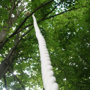 cotton climbing rope 1.2 thick organic climbing rope with metal mounts. white cotton fiber climbing rope 6-30 feet 2-10 m long great grip image 7