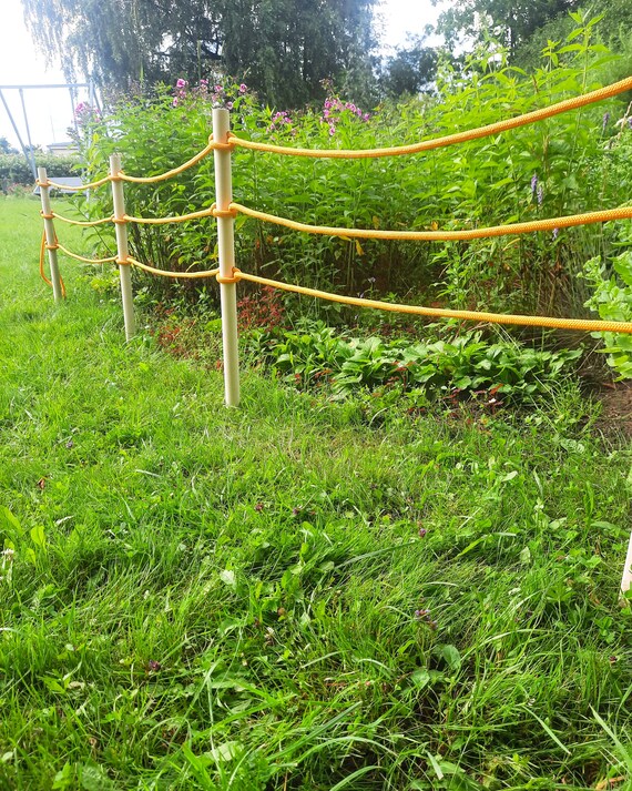 Decorative Rope Fence for Gardens Parks and Backyards 3.3 Etsy