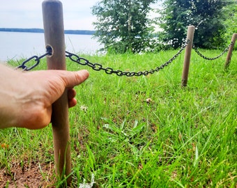 chain fence for gardens, parks and backyards, practical and decorative 6,6 - 100 feet long