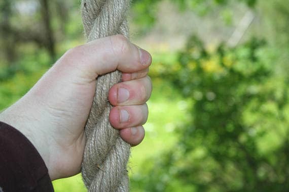 Natural Climbing Rope 6.6-66 Feet Long, 1.2 Thick Organic Climbing