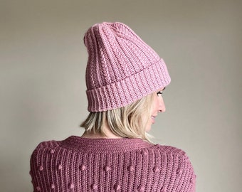 Spikelet hat (PDF crochet pattern)