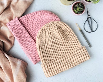 Pixel hat pattern (PDF crochet pattern)