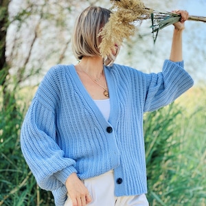 Simple Cozy Cardigan (PDF crochet pattern)