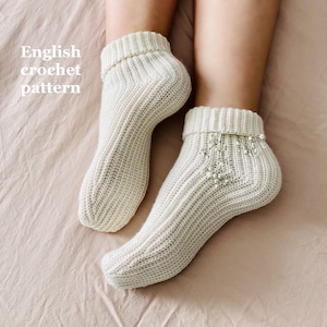 Ribbon Socks (PDF crochet pattern)