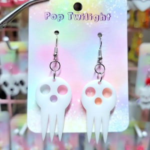 Pendientes Soul Eater, accesorios de anime, nerd, inspirados en el fandom