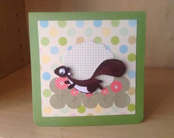 Cute birthday card for children